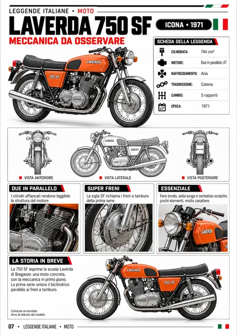 Laverda 750 SF — pagina reale della collezione